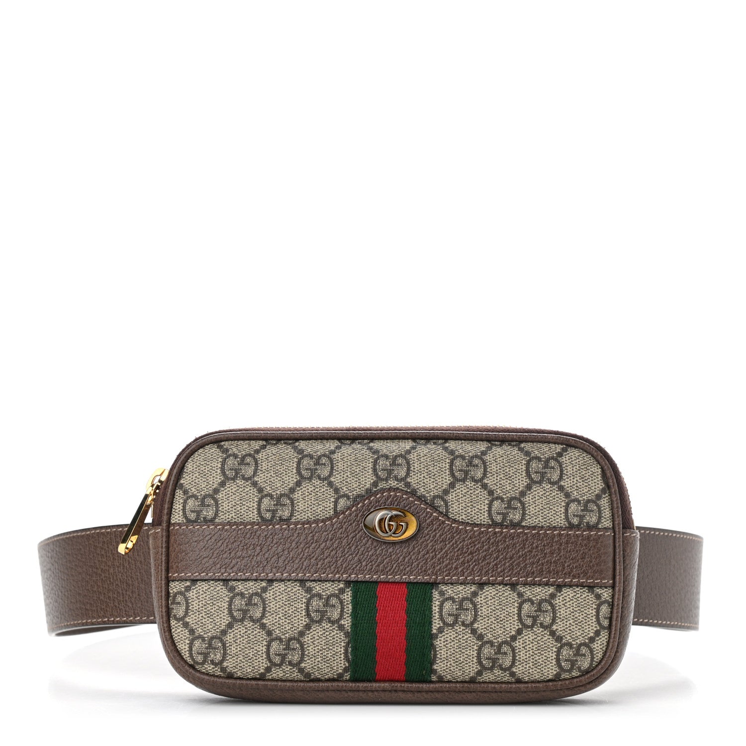 Gucci GG Supreme Monogram Ophidia Belted iPhone Case 85 34 Dark Brown 1 of 10