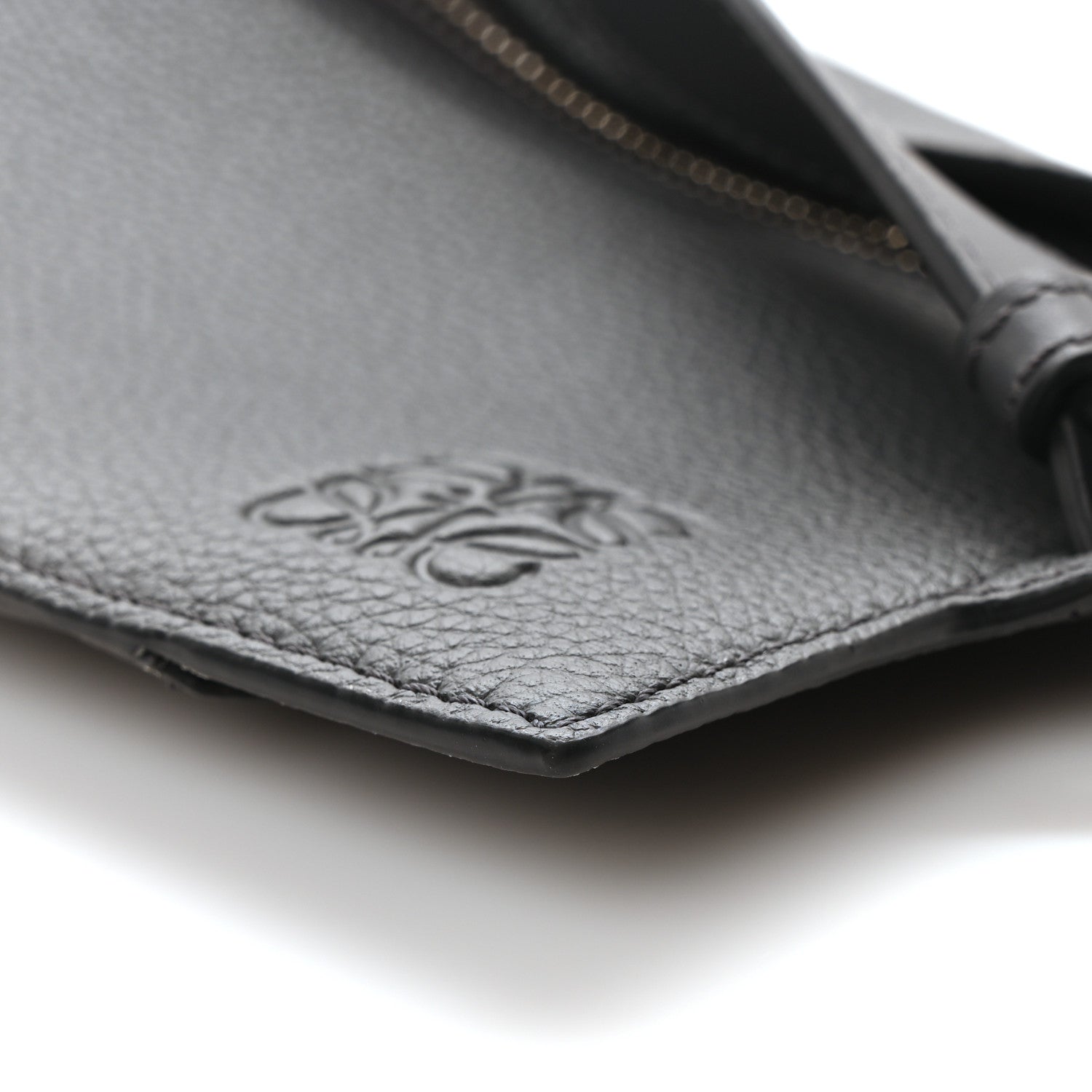 Loewe Soft Grained Calfskin Vertical T-Pocket Crossbody Bag Anthracite 9 of 10