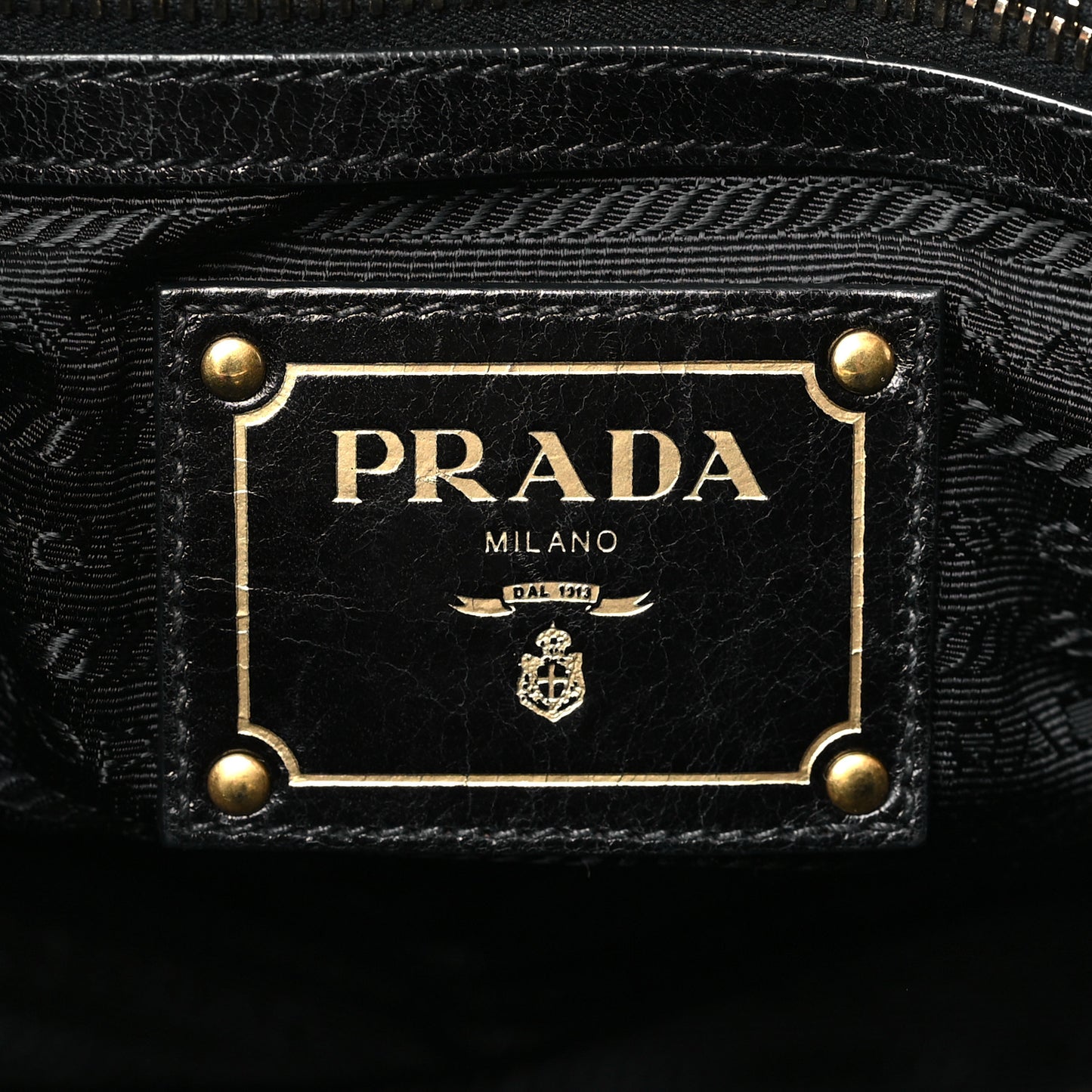 Vitello Shine Shopping Satchel Black