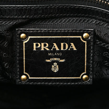 Prada Vitello Shine Shopping Satchel Black 6 of 8