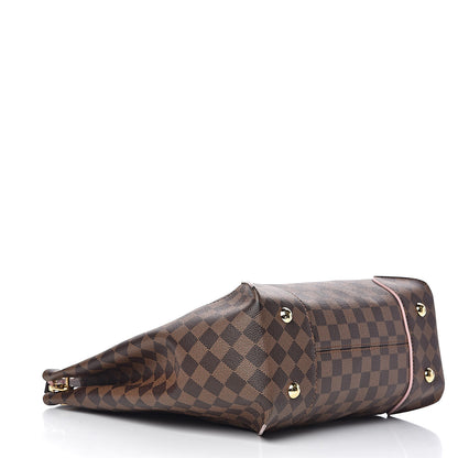 Louis Vuitton Damier Ebene Caissa Hobo Rose Ballerine 4 of 10
