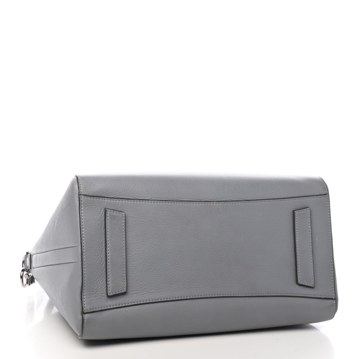 Sugar Goatskin Kenya Metal Medium Antigona Pearl Grey