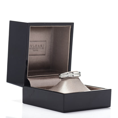 Bulgari 18K White Gold Diamond B.Zero1 One-Band Pave Ring 52 6 5 of 5