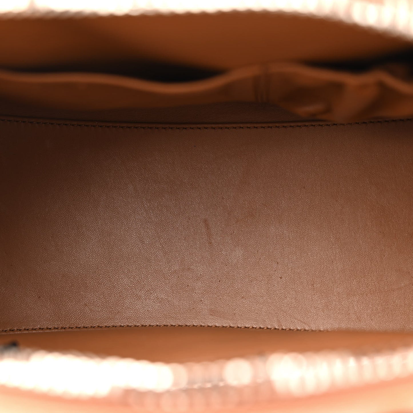 Calfskin Contrast Topstitch Small Antigona Cognac