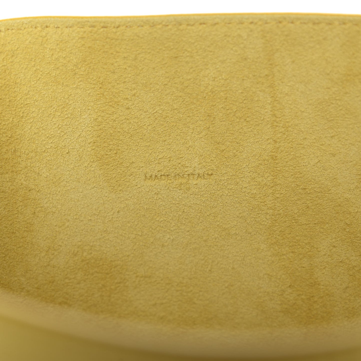 Grained Calfskin Nano Big Bag Bucket Citron