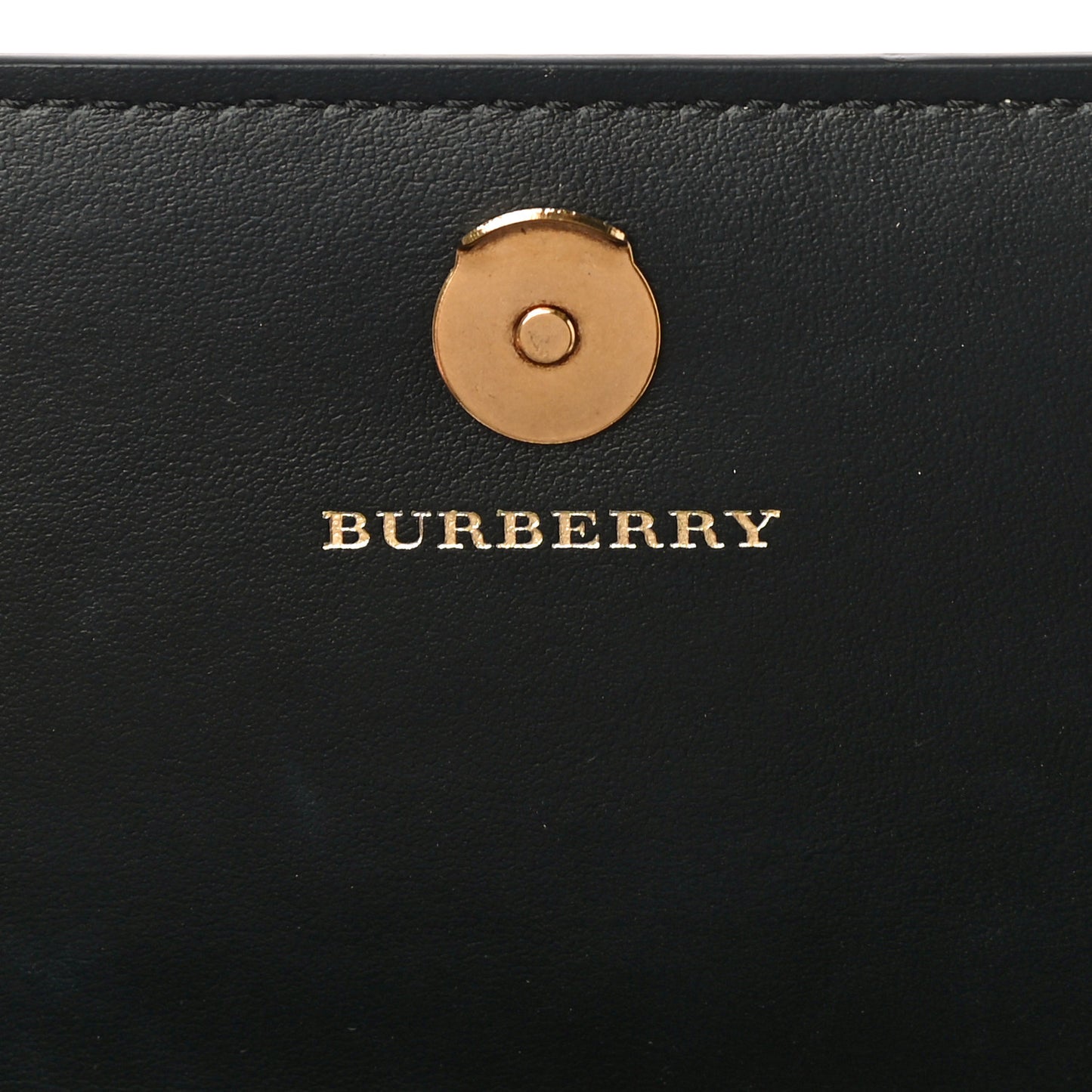 Vintage Check Henley Wallet On Chain Black