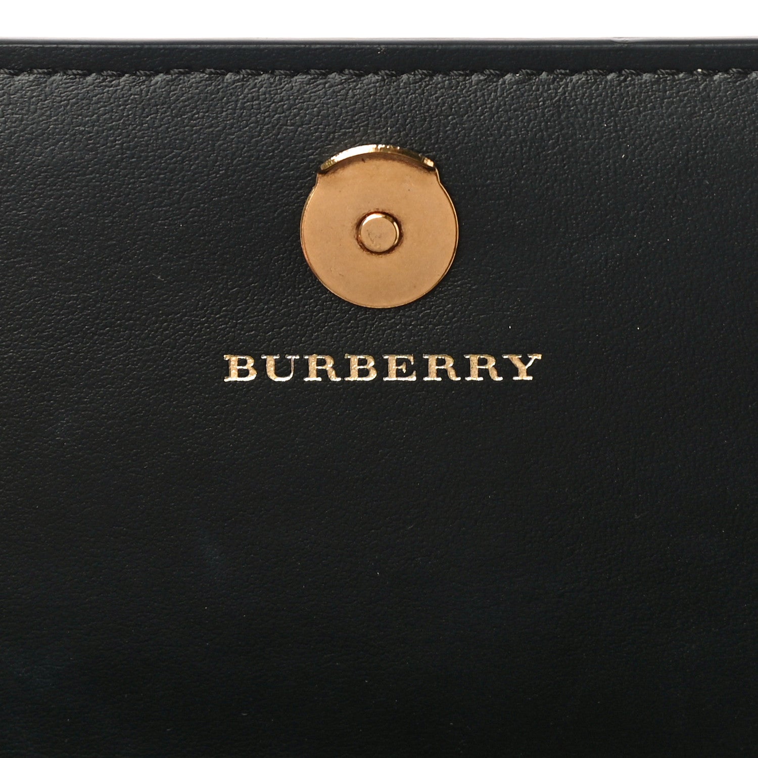 Burberry Vintage Check Henley Wallet On Chain Black 6 of 9