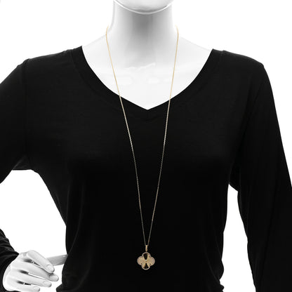 Van Cleef & Arpels 18K Yellow Gold Guilloche Magic Alhambra Long Necklace 2 of 5