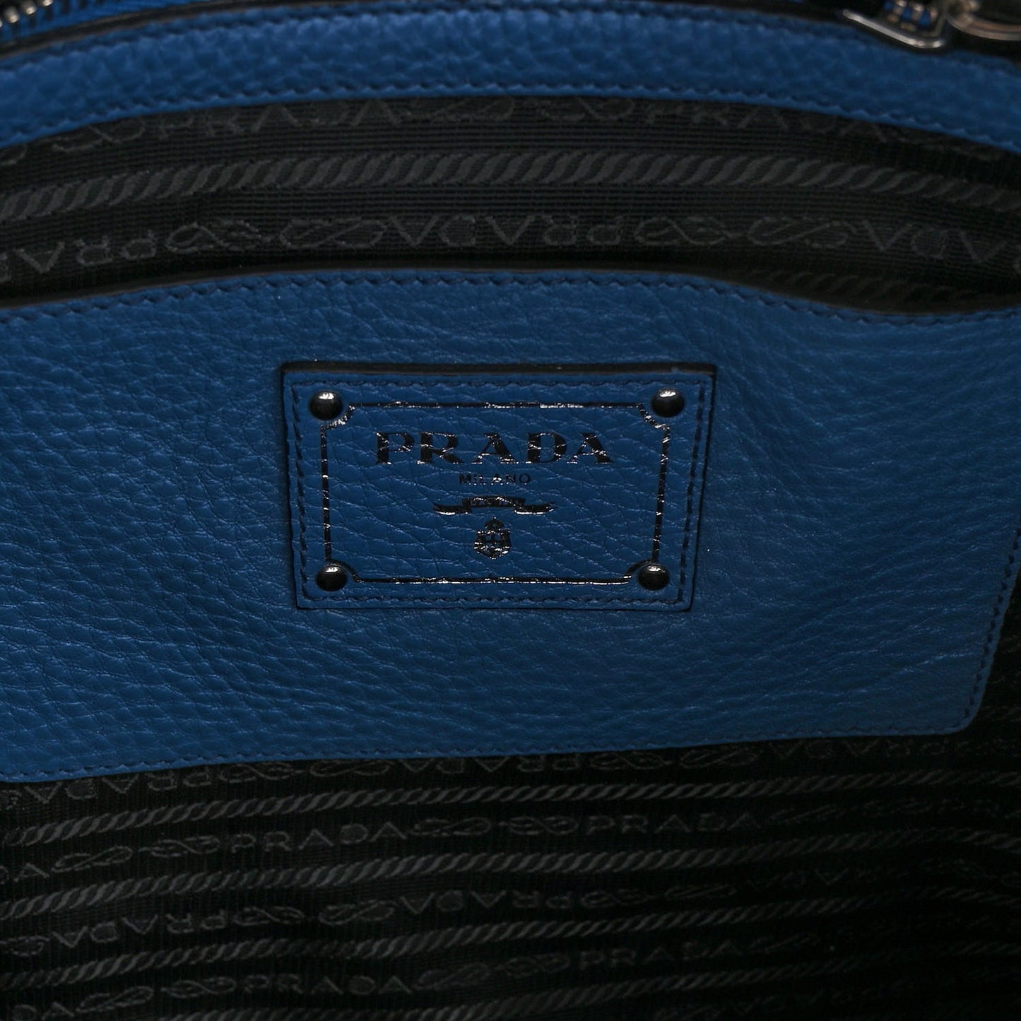 Vitello Daino Shopping Tote Cobalto