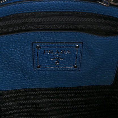 Prada Vitello Daino Shopping Tote Cobalto 5 of 8