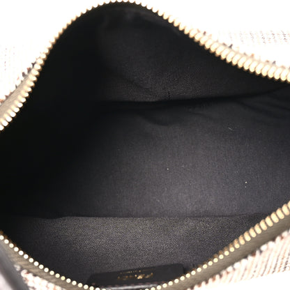 Fendi Wool Vitello Grace Small Houndstooth Small Fendigraphy Hobo Bag Beige Ebano 5 of 10