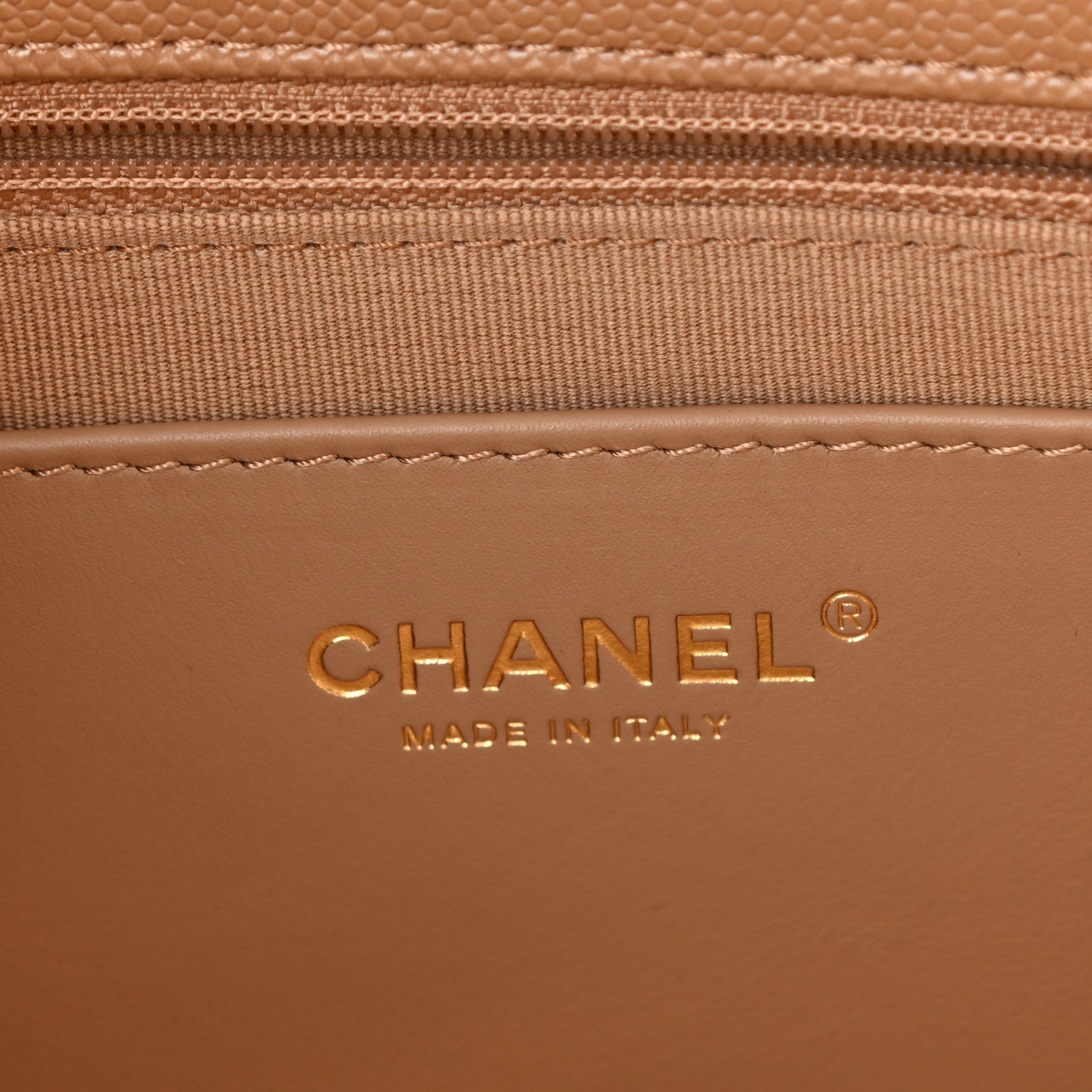 Chanel Caviar Quilted Never Ending Chain Flap Beige 7 of 10