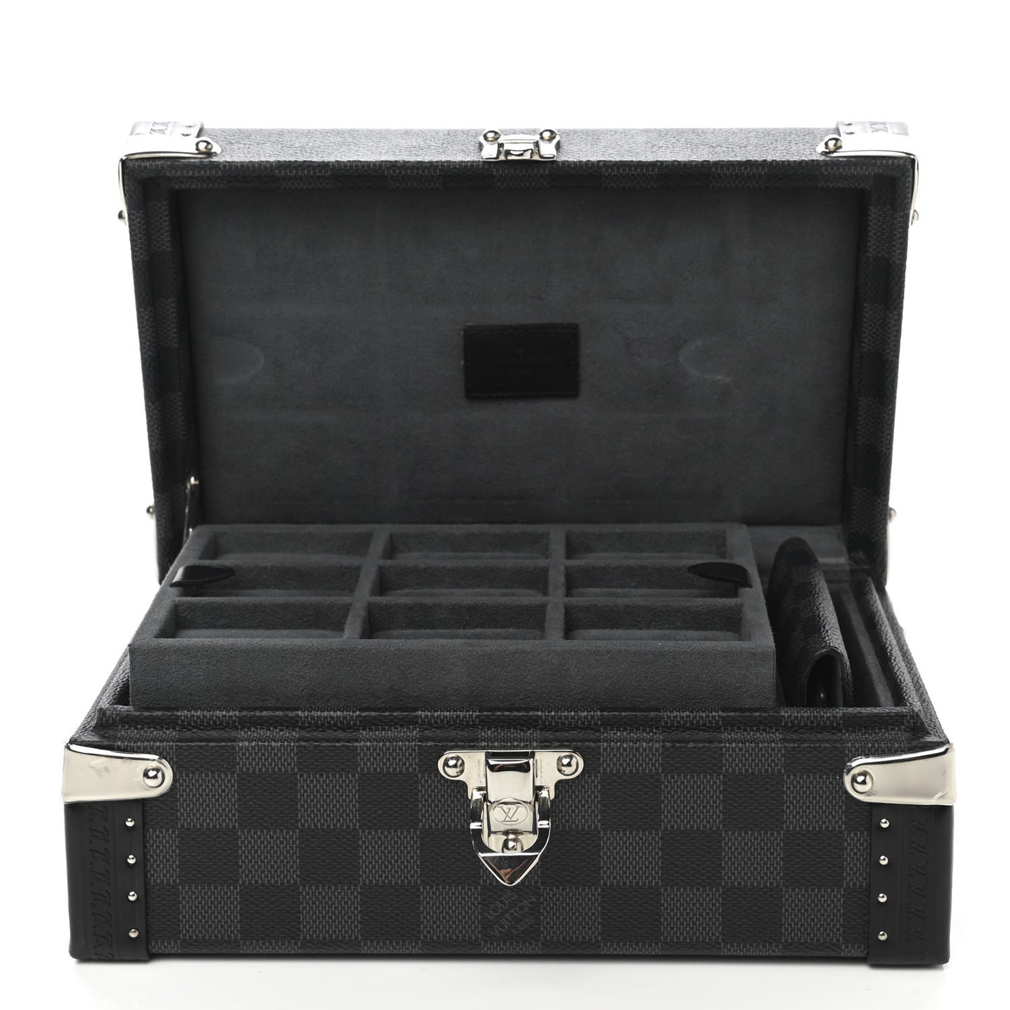 Damier Graphite Hard Sided Cufflinks Case