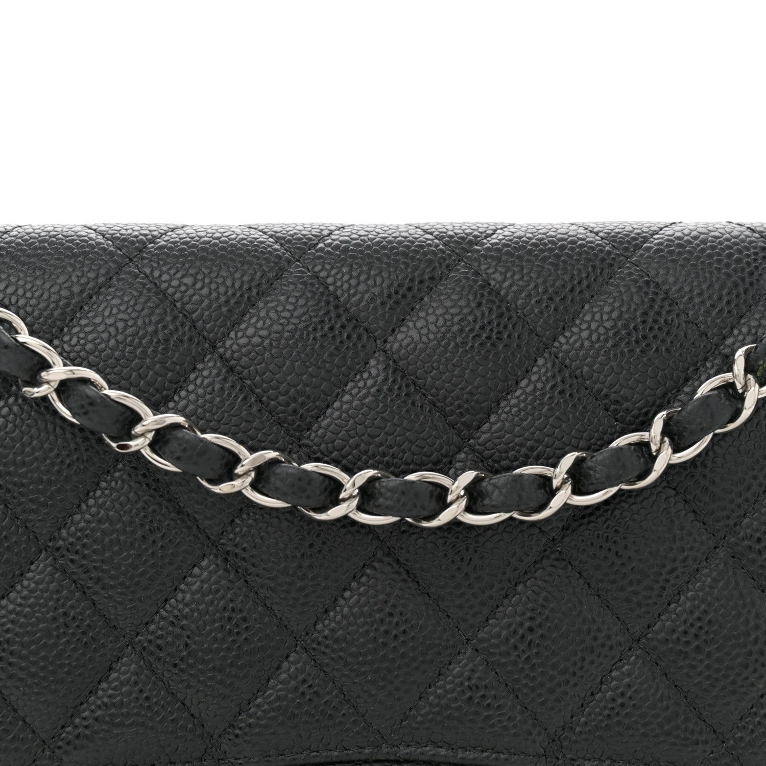 Chanel Caviar Quilted Medium Double Flap Black 8 of 13