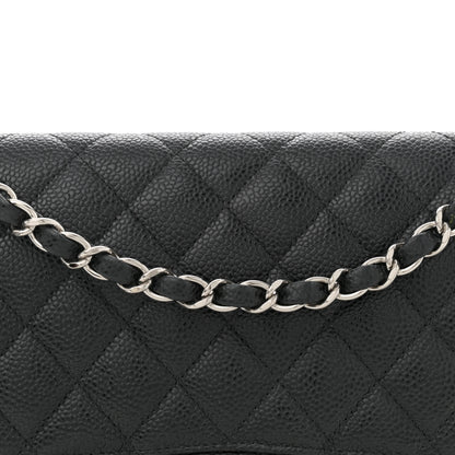 Chanel Caviar Quilted Medium Double Flap Black 8 of 13