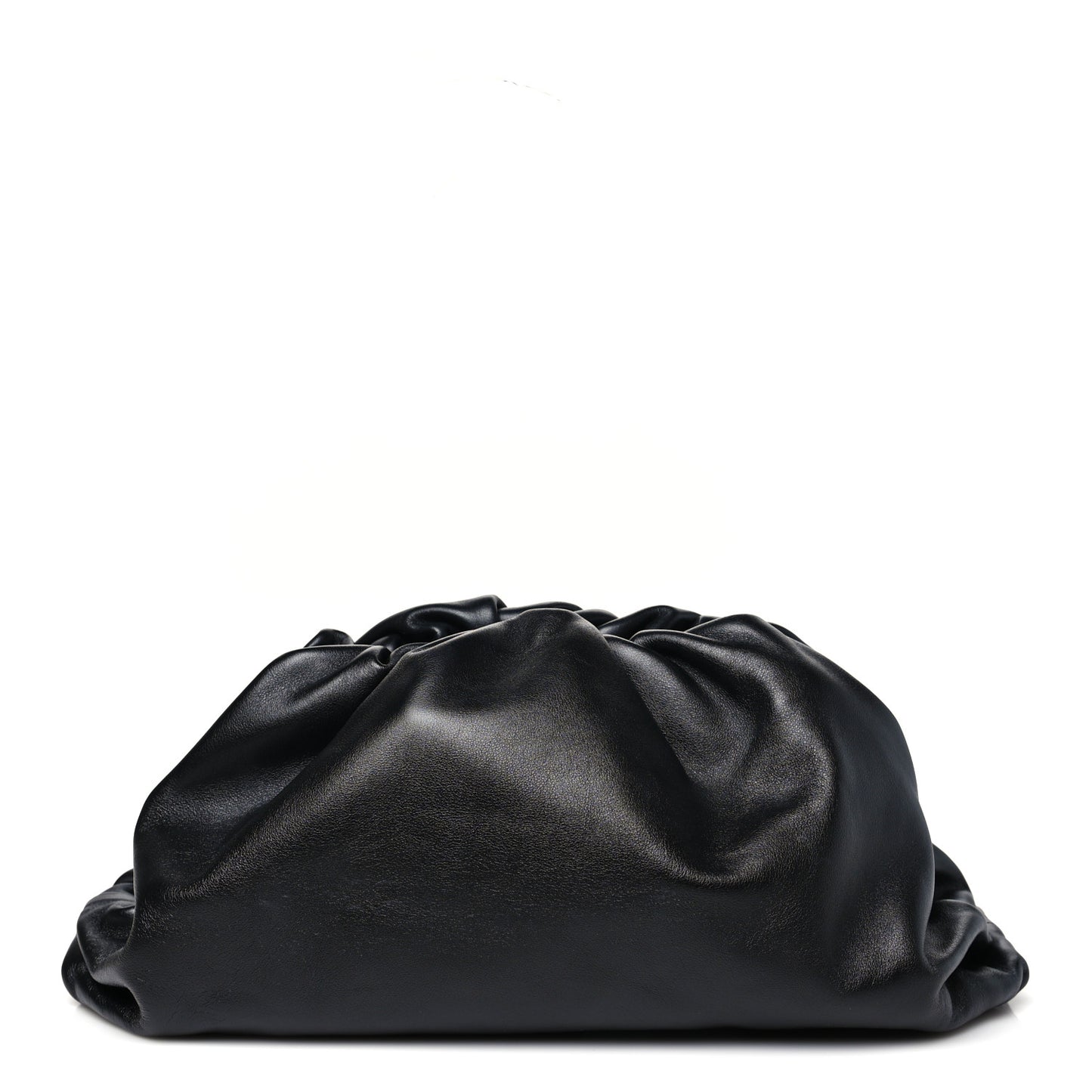 Smooth Butter Calf The Pouch Oversized Clutch Black