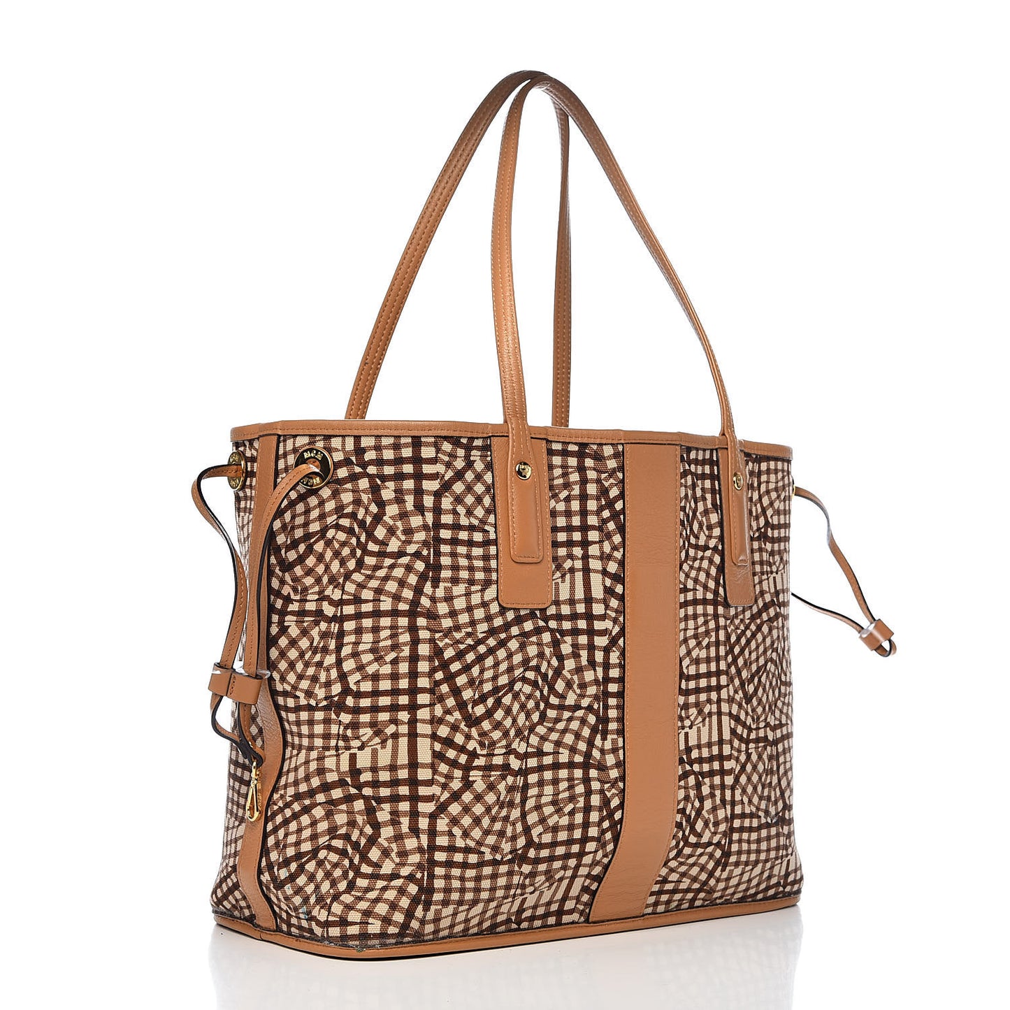 Visetos Medium Liz Reversible Shopper Tote Cognac