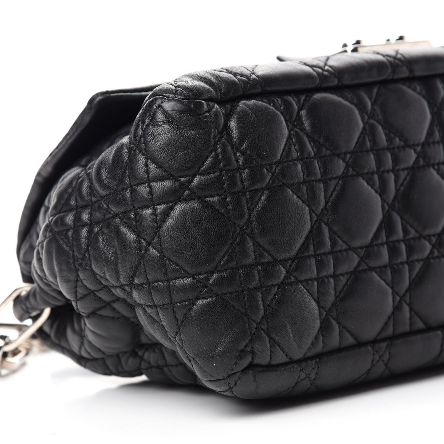 Lambskin Cannage New Lock Flap Black
