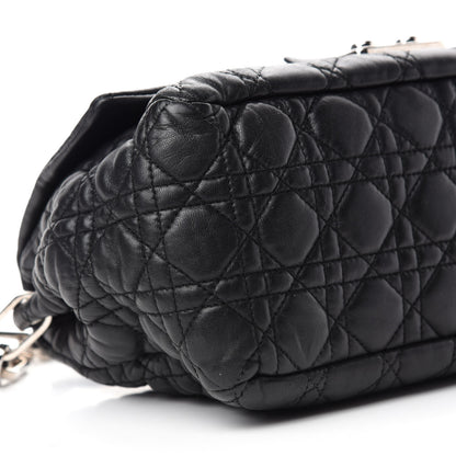 Christian Dior Lambskin Cannage New Lock Flap Black 6 of 10