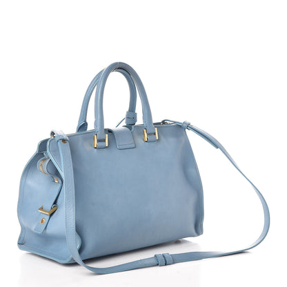 Saint Laurent Calfskin Small Classic Y Cabas Blue Glacier 3 of 13