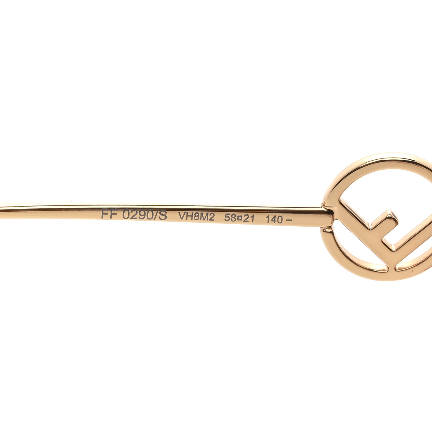 Metal Acetate F is Fendi FF Cat Eye Sunglasses FF 0290/S Gold