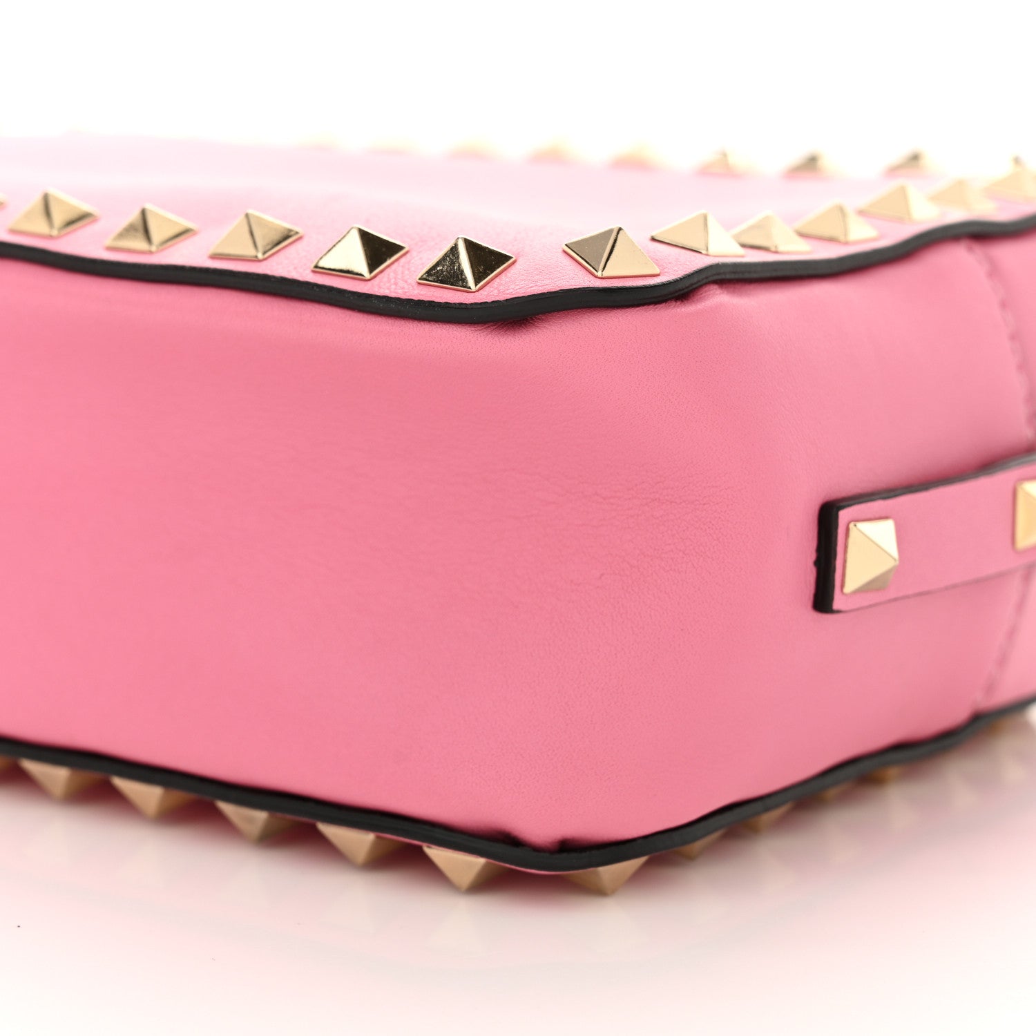Valentino Garavani Calfskin Rockstud Camera Crossbody Bag Pink 9 of 10