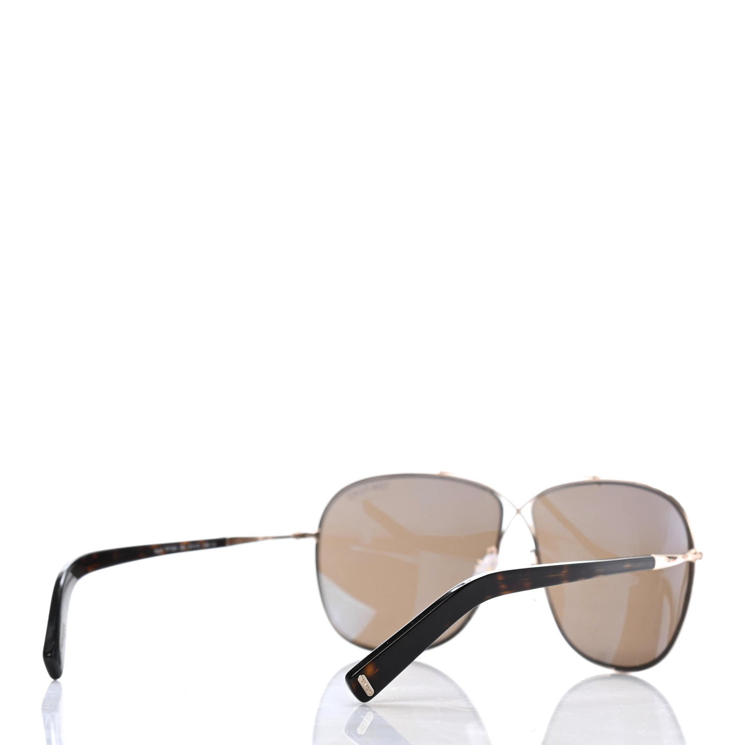 Tom Ford Aviator April TF393 Sunglasses Gold Tortoise 4 of 4