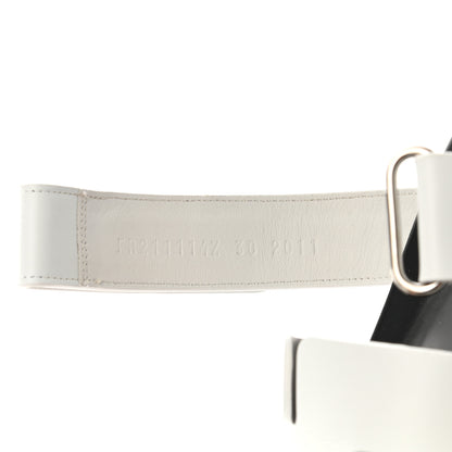 Hermes Calfskin Womens Chypre Sandals 38 White 8 of 9