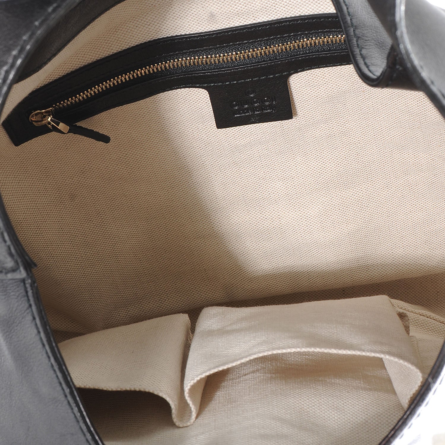 Gucci Leather Jackie Medium Shoulder Bag Black 5 of 7