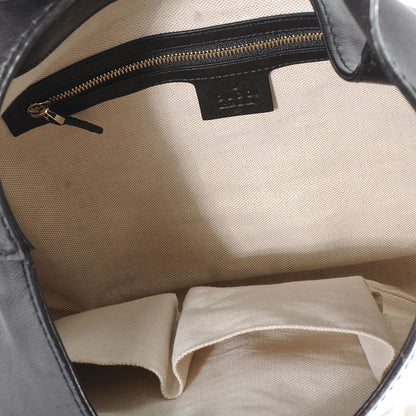 Gucci Leather Jackie Medium Shoulder Bag Black 5 of 7