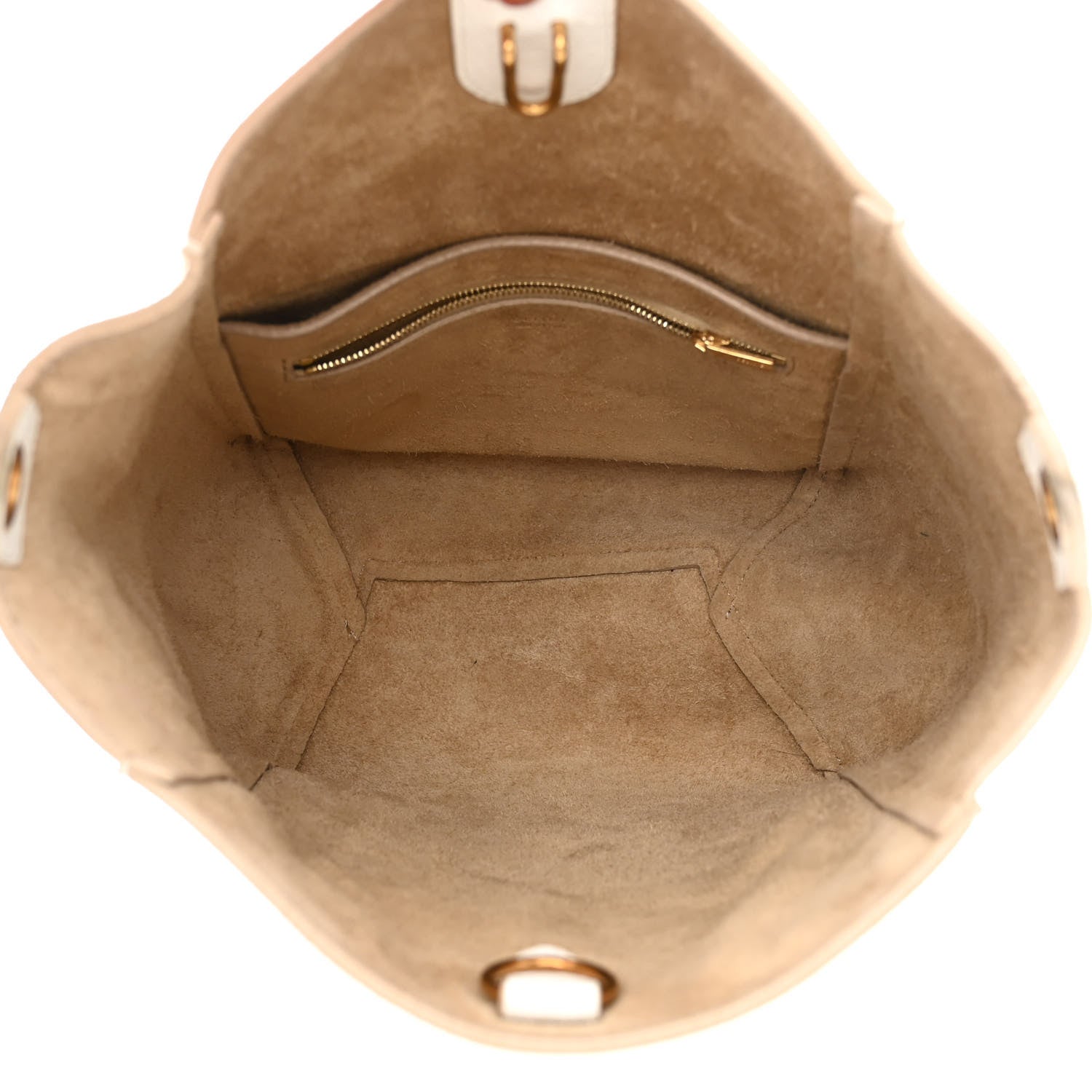 Celine Soft Grained Calfskin Small Sangle Bucket Bag White 5 of 14