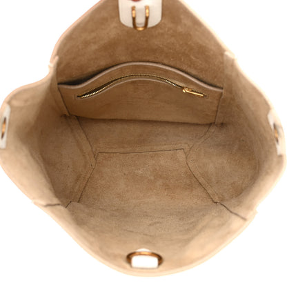 Celine Soft Grained Calfskin Small Sangle Bucket Bag White 5 of 14
