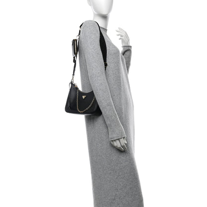 Prada Saffiano Lux Re-Edition 2005 Shoulder Bag Black 2 of 11