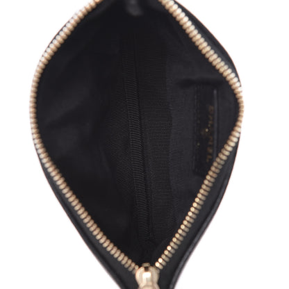 Chanel Sheepskin Quilted Small Vintage Mademoiselle Cosmetic Case Black 5 of 8