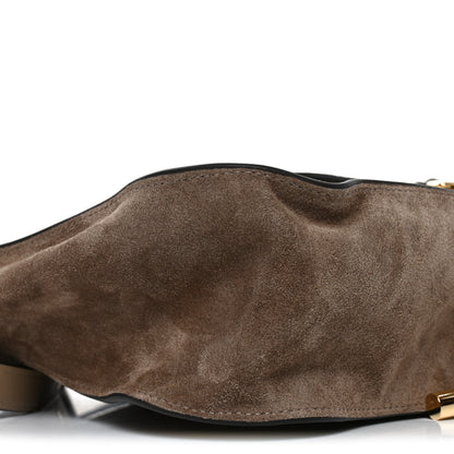 Chloe Suede Calfskin Small Marcie Shoulder Bag Boyish Brown 9 of 10