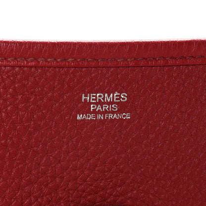 Hermes Taurillon Clemence Evelyne III GM Rubis 7 of 9