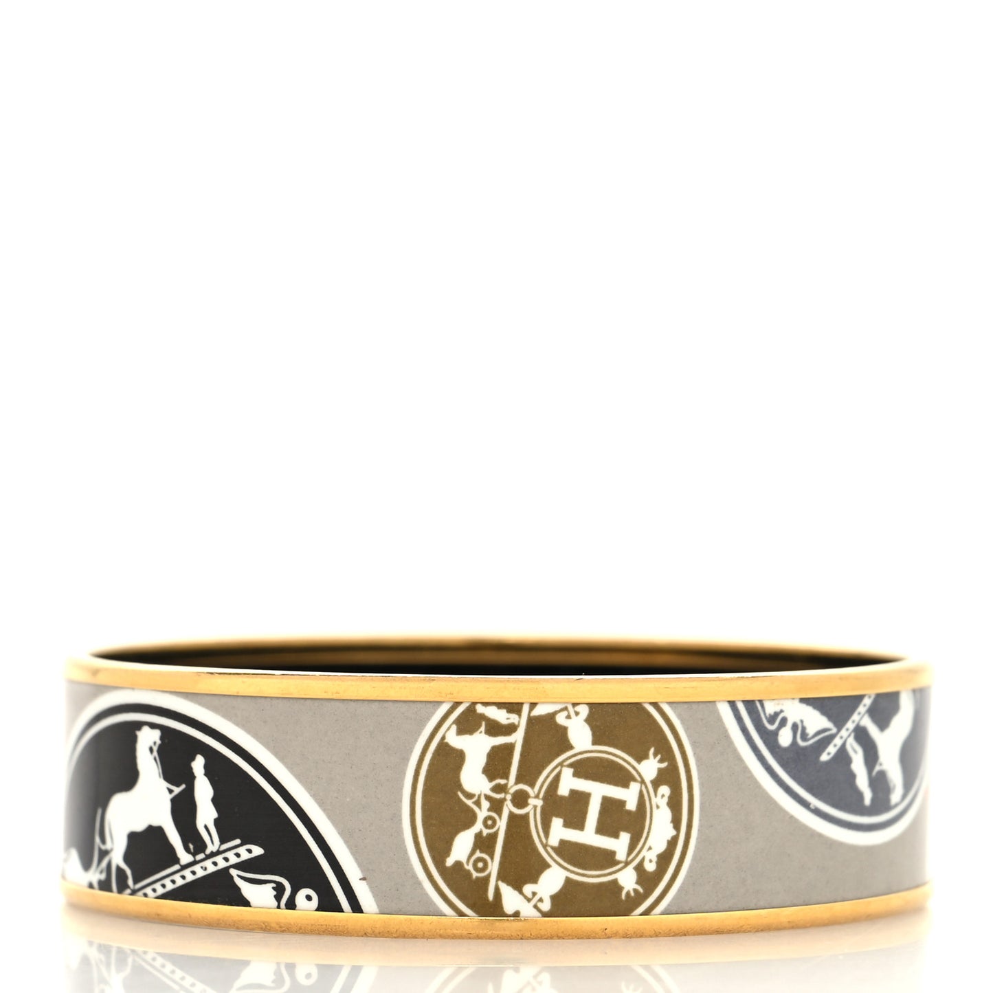 Enamel Printed Wide Confettis D'Ex Libris Bracelet 65 Multicolor