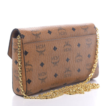 MCM Visetos Small Millie Crossbody Bag Cognac 3 of 9