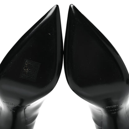 Saint Laurent Vernice Chiffon Zoe 105 Pump 38 Black 7 of 10