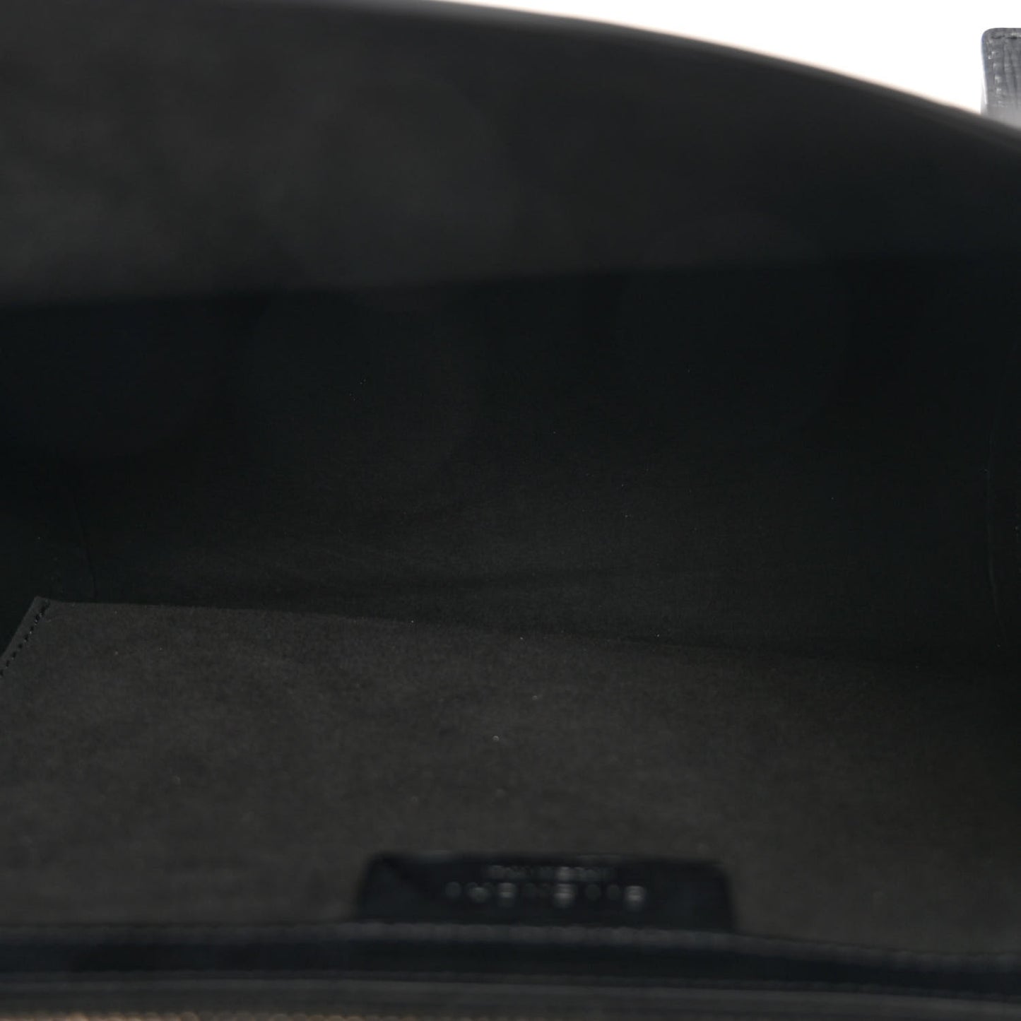 Textured Calfskin Medium Pandora Box Crossbody Bag Black