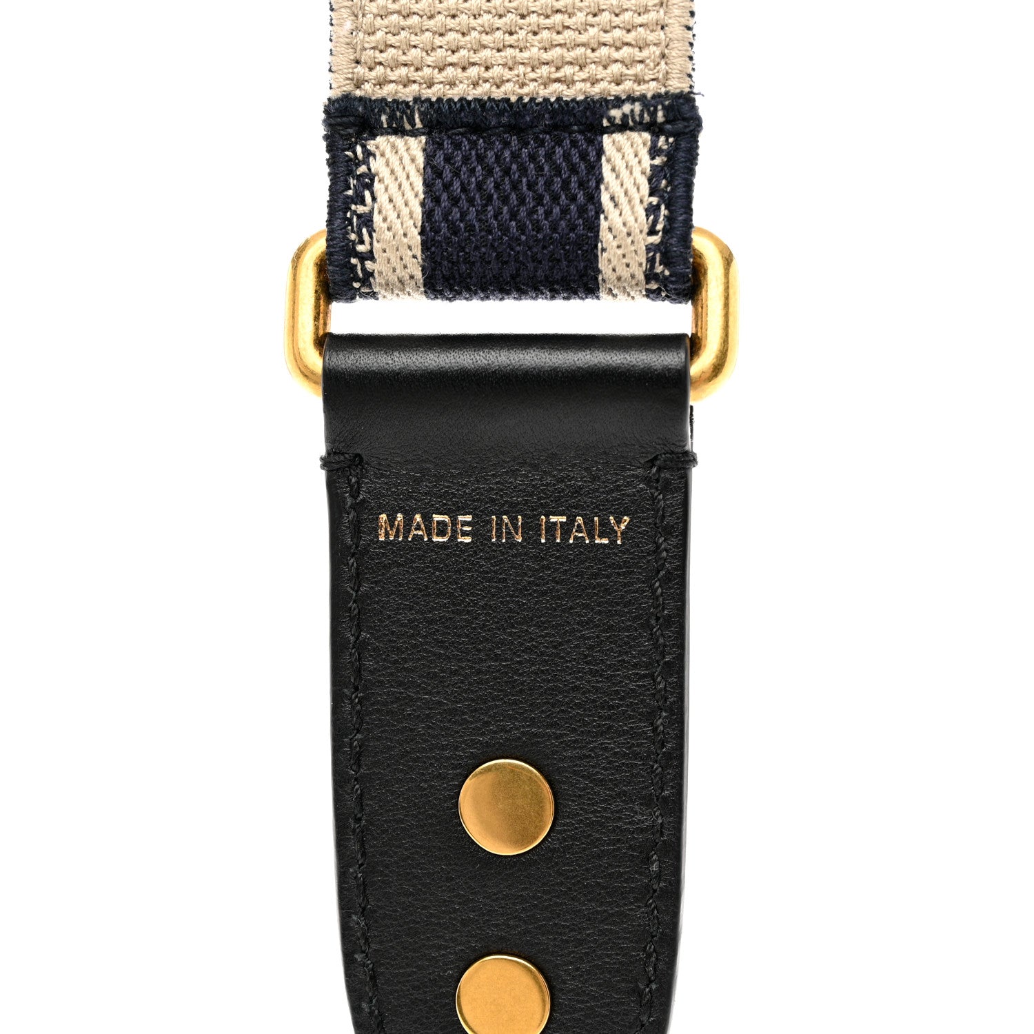 Christian Dior Canvas Embroidered Shoulder Strap Blue 4 of 6