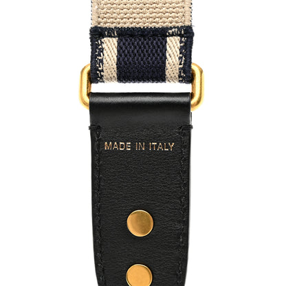 Christian Dior Canvas Embroidered Shoulder Strap Blue 4 of 6
