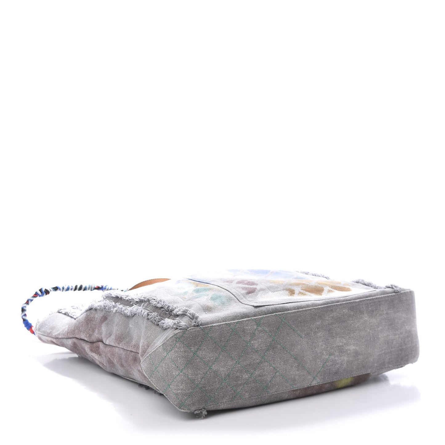 Canvas Large Graffiti Tote Grey