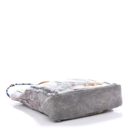 Chanel Canvas Large Graffiti Tote Grey 5 of 12