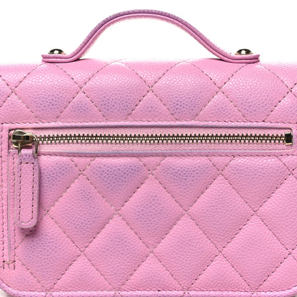 Chanel Caviar Quilted Business Affinity Clutch With Chain Flap Lilac 13 of 15