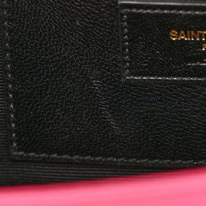 Saint Laurent Grain De Poudre Medium Monogram Kate Satchel Lipstick Fuchsia 13 of 13