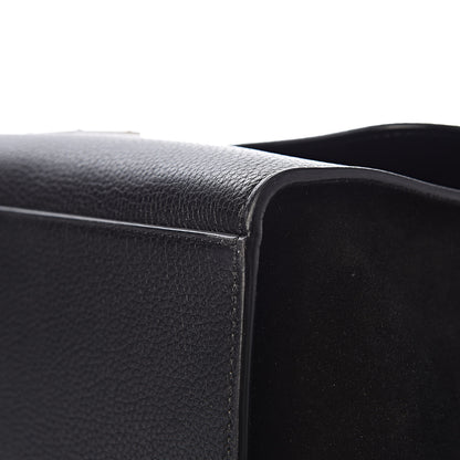 Celine Drummed Calfskin Suede Large Trapeze Black 11 of 17