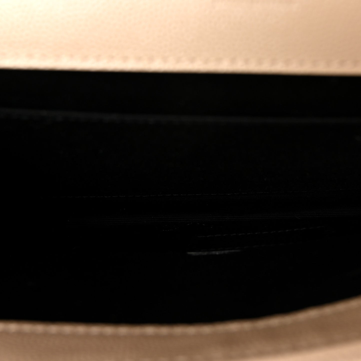 Grain De Poudre Matelasse Chevron Monogram Envelope Clutch Dark Beige
