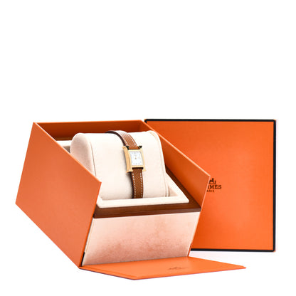 Hermes Stainless Steel Epsom 17.2mm Heure H Hour Quartz Watch Gold 5 of 5