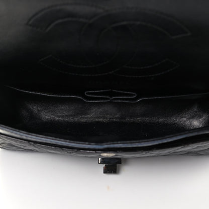 Chanel Glazed Aged Calfskin Quilted 2.55 Reissue 225 Flap So Black 4 of 7